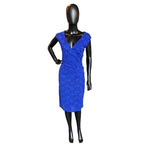 Royal Blue Shimmer Cocktail Dress